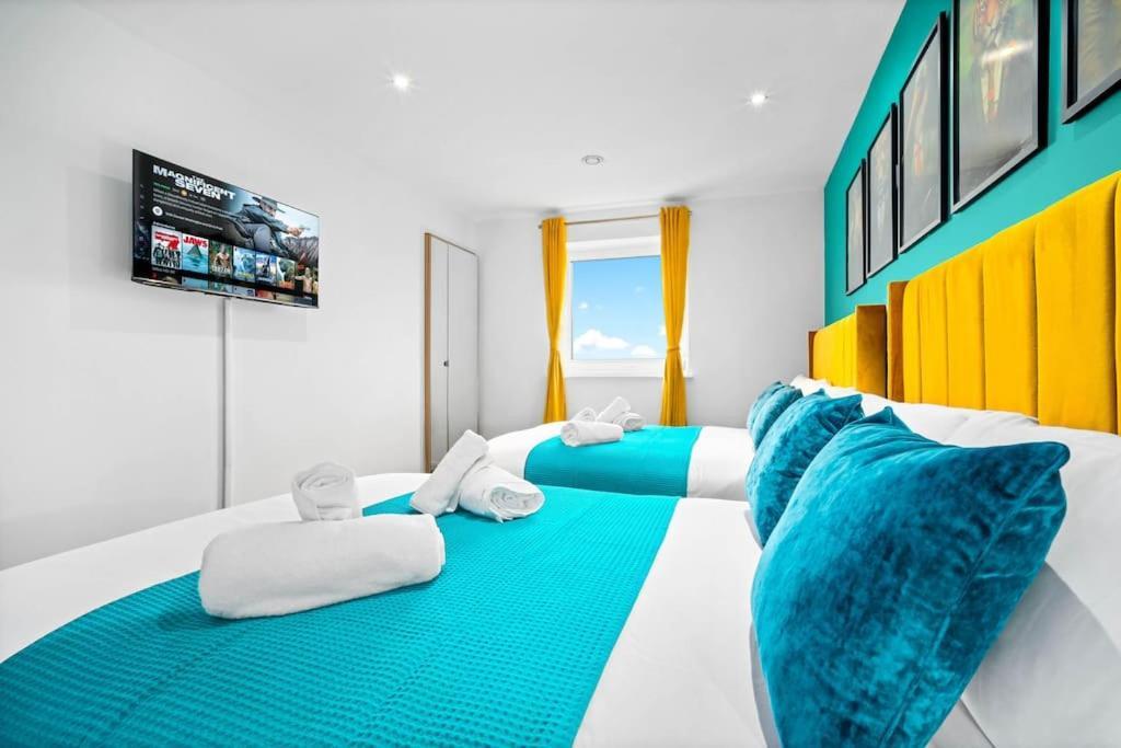 Spacious 2 Bed Apt B'Ham Cc With Parking Sleeps 7 Birmingham Exterior photo